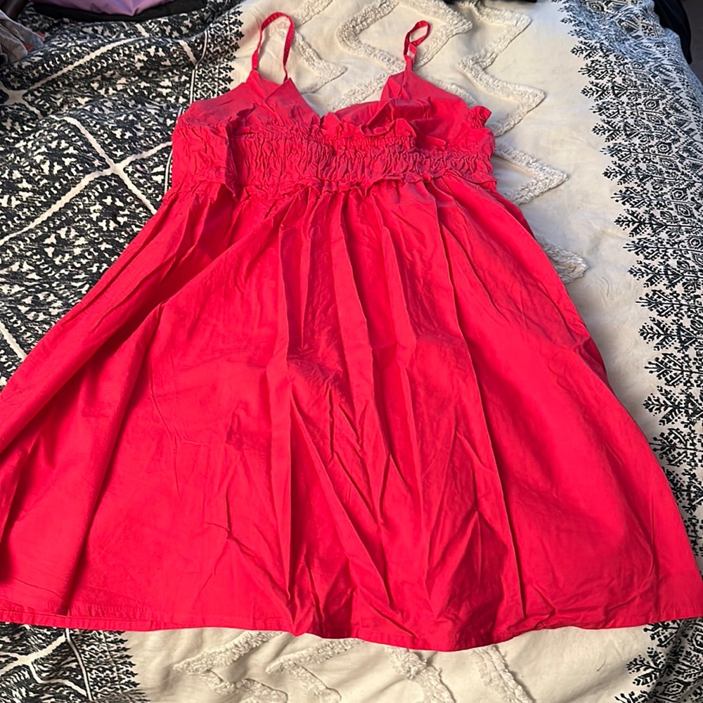 Hot pink dress